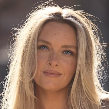 Camille Kostek was photographed by Derek Kettela in Saas-Fee, Switzerland.