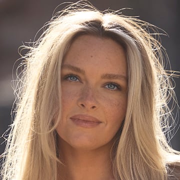 Camille Kostek was photographed by Derek Kettela in Switzerland. 
