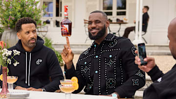 Hennessy and LeBron James Team Up For The First Time To Reveal A Limited-Edition V.S Bottle. Image courtesy Hennessy