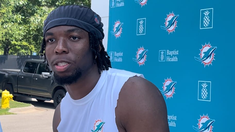 Miami Dolphins DB Ifeatu Melifonwu talked about facing his former team after the joint practice in Detroit on Thursday | Alain Poupart - Miami Dolphins On SI