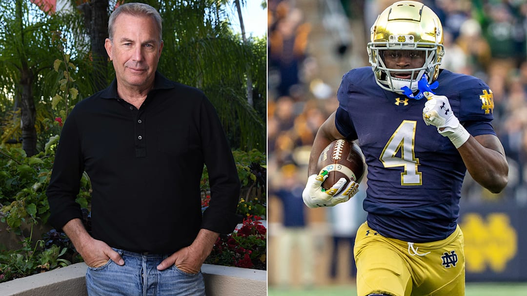 Kevin Costner starred in the movie "Draft Day" as Browns GM Sonny Weaver Jr., and in Conor Orr's mock draft, he selects Notre Dame running back Jeremiyah Love.