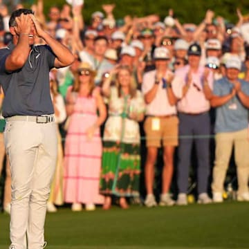 McIlroy was overcome after the clinching putt.