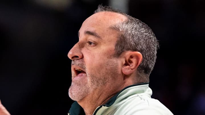South Florida Bulls head coach Jose Fernandez directs his team against the Marquette Golden Eagles. South Florida Bulls head coach Jose Fernandez directs his team against the Marquette Golden Eagles.