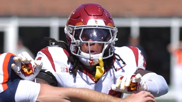 USC trojans lincoln riley college football playoff big ten Recruiting Transfer Makai Lemon Jayden Maiava Michigan Wolverine