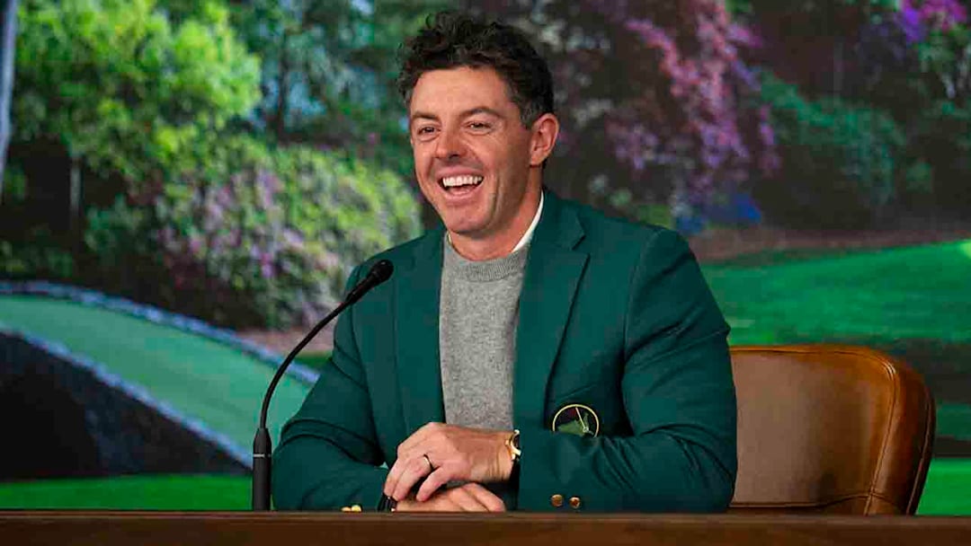 McIlroy was all smiles at his Tuesday press conference.
