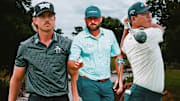 Jake Knapp (left), Stephan Jaeger (center) and Si Woo Kim (right) are among the betting picks to win the Byron Nelson. 