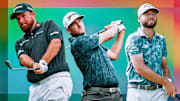 Shane Lowry (left), Taylor Pendrith  (center) and Sam Burns (right) are among the betting picks for the Canadian Open. 