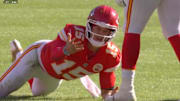 Chiefs quarterback Patrick Mahomes benefitted from what appeared to be a soft roughing the passer penalty on the Colts.