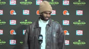 Browns quarterback Shedeur Sanders addressed his team's failed two-point conversion attempt after Sunday's loss to the Titans.