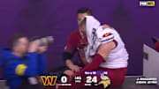 A mic'd up Zach Ertz was crying after suffering an ACL injury in the Commanders' loss to the Vikings.