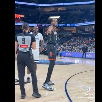 Rockets star Kevin Durant appeared to troll Ja Morant's dad during Wednesday's game against the Grizzlies.