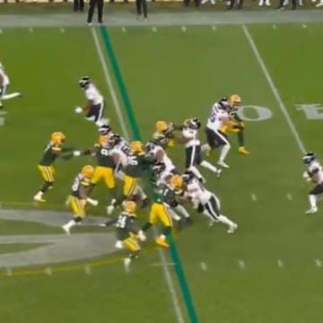 Packers' Micah Parsons appeared to make an illegal move to stop Eagles running back Saquon Barkley during 'Monday Night Football.'
