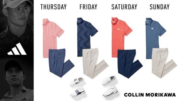 Collin Morikawa Masters scripting by adidas