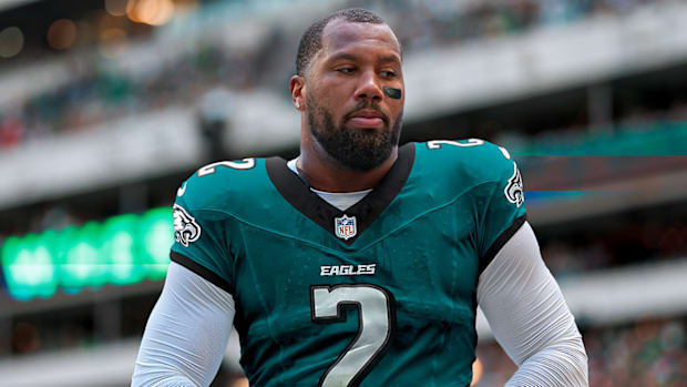 Bradley Chubb edited into an Eagles jersey