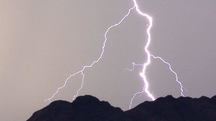 Lightning strikes have delayed the Milton-Buford game in Georgia.