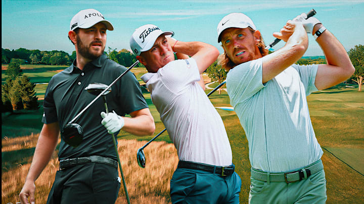 Patrick Cantlay (left), Justin Thomas (center) and Tommy Fleetwood (right) are among the outright picks to win the Truist Championship this week. Patrick Cantlay (left), Justin Thomas (center) and Tommy Fleetwood (right) are among the outright picks to win the Truist Championship this week.