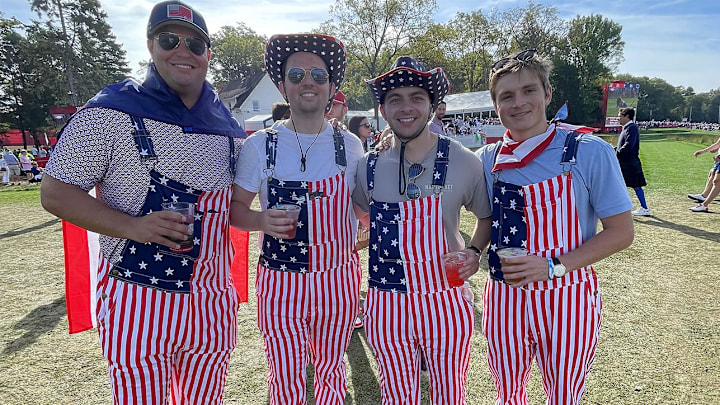 Star-spangled pride was everywhere at Bethpage Black. Star-spangled pride was everywhere at Bethpage Black.