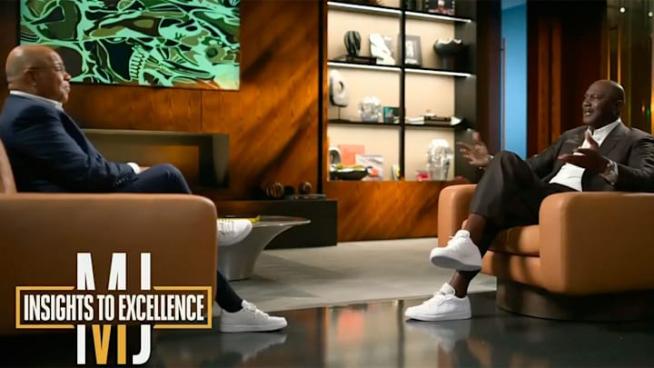 Mike Tirico will interview Michael Jordan throughout the season for NBC. Mike Tirico will interview Michael Jordan throughout the season for NBC.