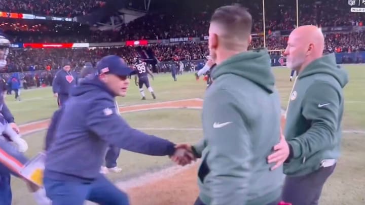 Bears coach Ben Johnson was fired-up after beating Matt LaFleur and the Packers in the wild-card round of the 2025 NFL playoffs. Bears coach Ben Johnson was fired-up after beating Matt LaFleur and the Packers in the wild-card round of the 2025 NFL playoffs.