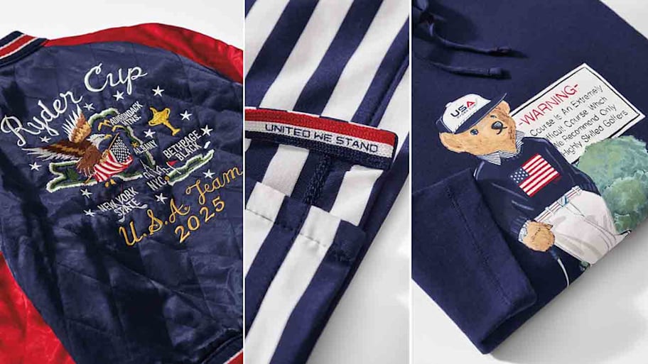 Ralph Lauren commemorative collection items for the 2025 Ryder Cup.