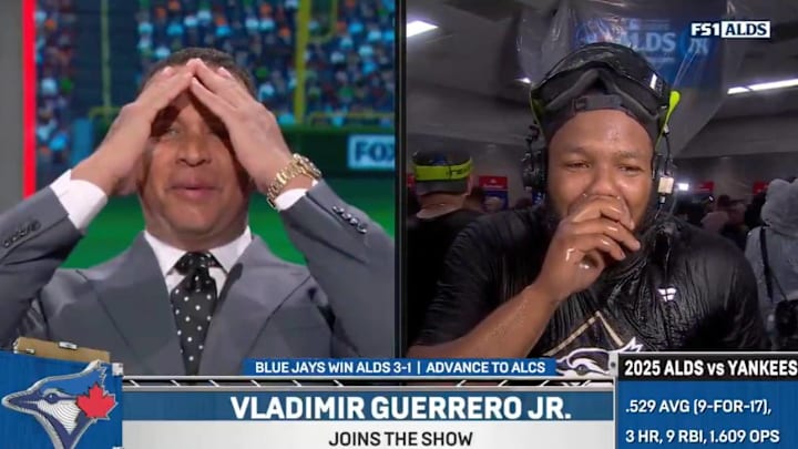 Blue Jays' Vladimir Guerrero Jr. and David Ortiz teamed up to roast Derek Jeter and Alex Rodriguez after the Yankees got knocked out of the postseason.