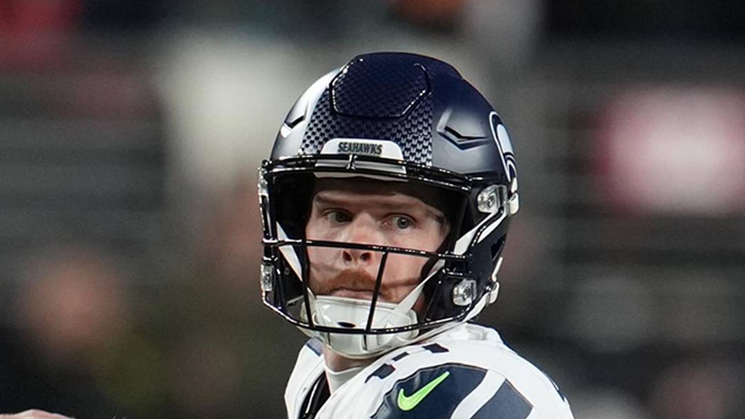 Seattle Seahawks quarterback Sam Darnold drops back to pass against the San Francisco 49ers. Seattle Seahawks quarterback Sam Darnold drops back to pass against the San Francisco 49ers.