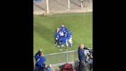 Dodgers' Yoshinobu Yamamoto celebrated with his teammates after Freddie Freeman's game-winning home run in Game 3 of the World Series.