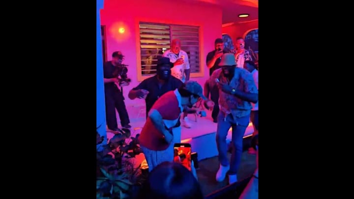 LeBron James parties with three-time Grammy winner Bad Bunny in Puerto Rico this summer.