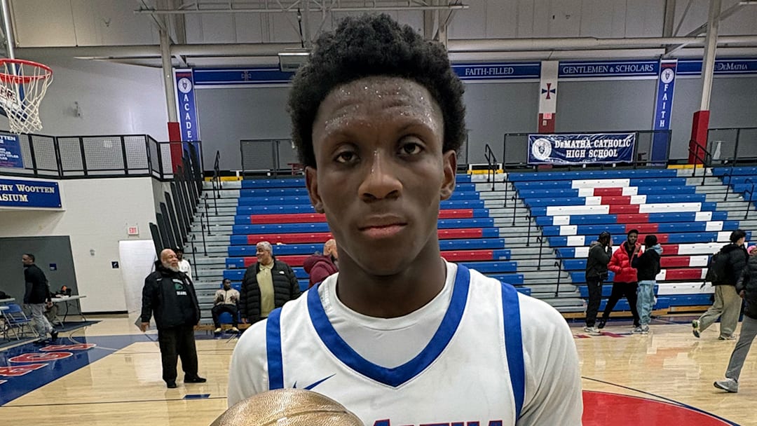 DeMatha's Ace Meeks averaged 24-points over two games to earn MVP honors at the National Hoops Festival.