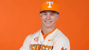 Trevor Condon in his Tennessee baseball photoshoot