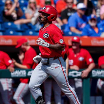 Robbie Burnett after first inning home run. 