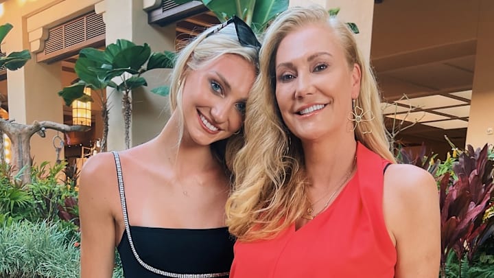 WNBA star Cameron Brink and her mother together during a Mother's Day post to her social media account