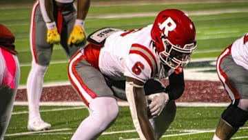 2027 five-star tight end and basketball player Ahmad Hudson during a high school football game with Ruston High School 
