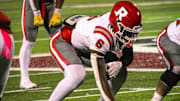 2027 five-star tight end and basketball Ahmad Hudson during a high school football game with Ruston High School 