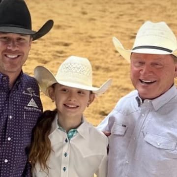 The Gaylyean's: Wes, his daughter, and father Jody