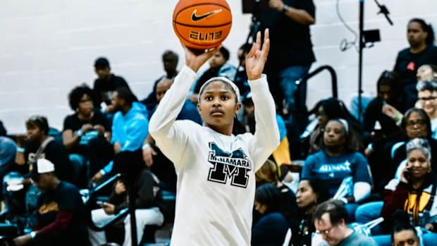Qandace Samuels was one of talented sophomore who added juice to the Bishop McNamara girls lineup.