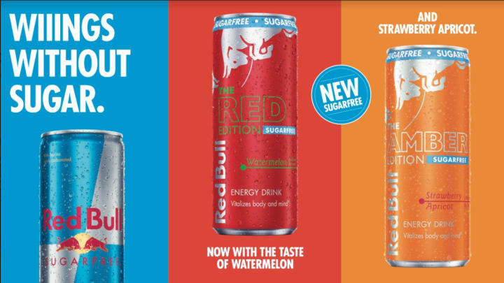 New Red Bull Sugar Free Flavors