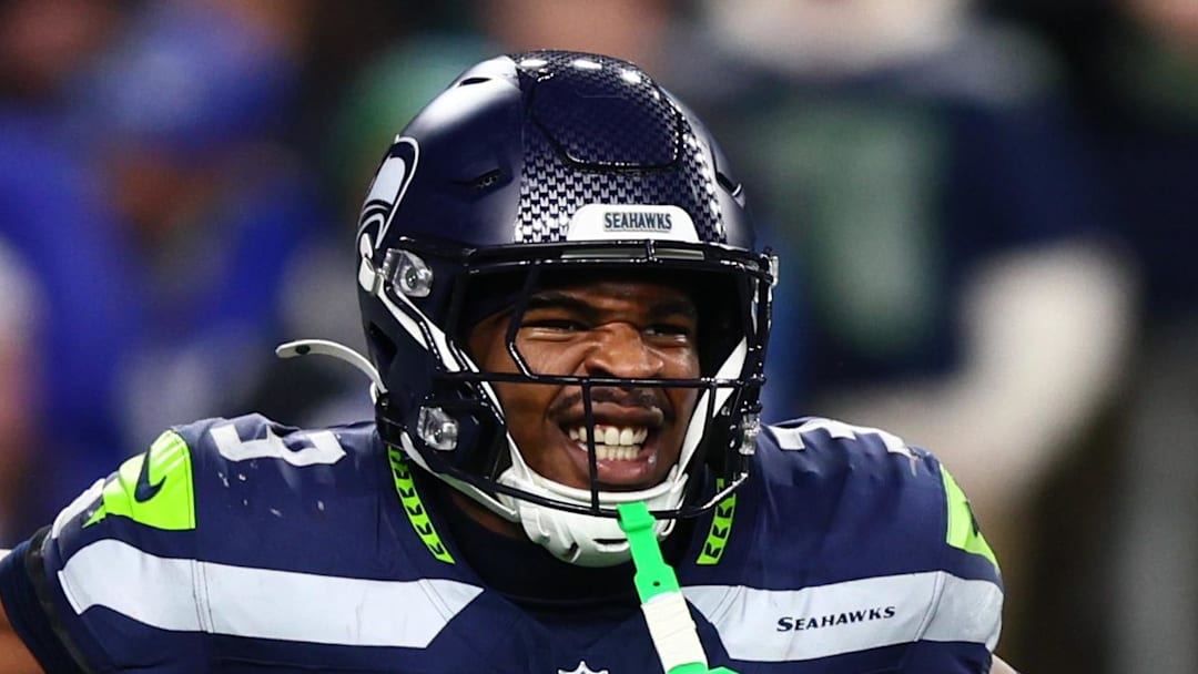 Seattle Seahawks safety Nick Emmanwori reacts Seattle Seahawks safety Nick Emmanwori reacts
