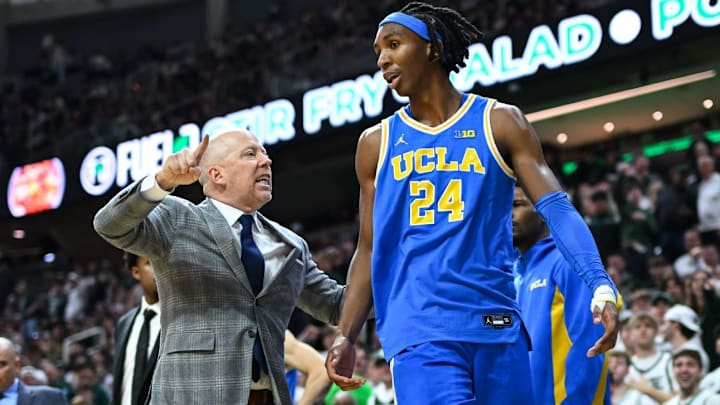 UCLA coach Mick Cronin sent Bruins center Steven Jamerson II to the locker room after he committed a flagrant foul late in Tuesday night's blowout loss to Michigan State.
