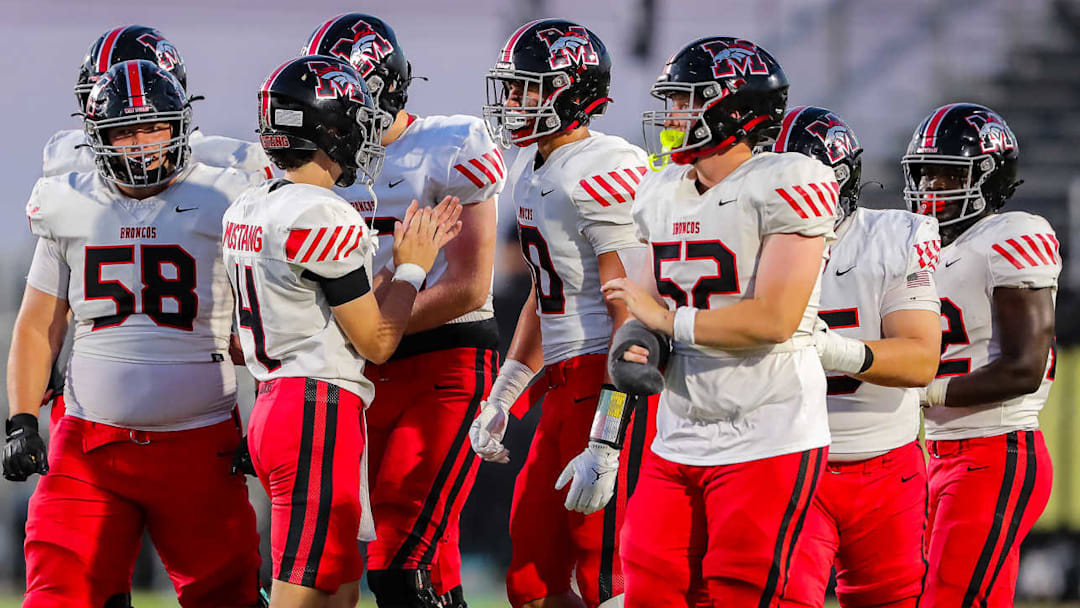 The Mustang football team during the 2025 Oklahoma high school football season. The Mustang football team during the 2025 Oklahoma high school football season.