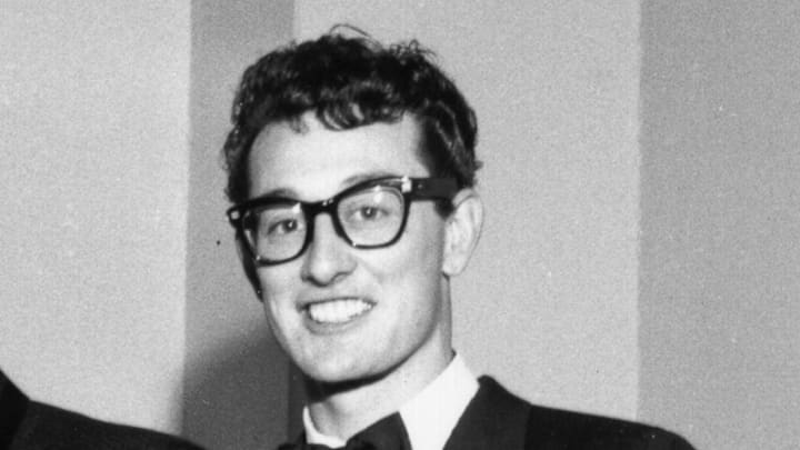 Alan Freed, Larry Williams, and Buddy Holly at the NY Paramount