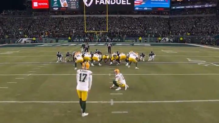 Brandon McManus missed a 38-yard attempt in the Green Bay Packers' wild card round game against the Philadelphia Eagles. Brandon McManus missed a 38-yard attempt in the Green Bay Packers' wild card round game against the Philadelphia Eagles.