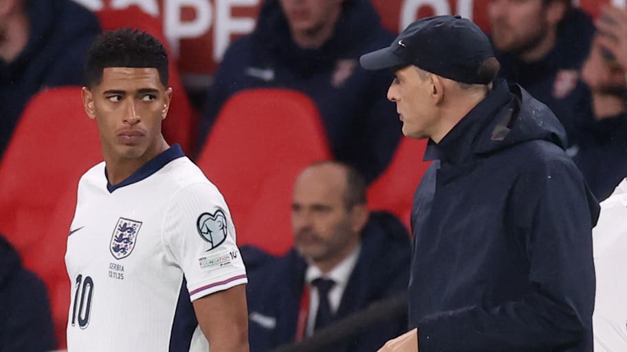 Jude Bellingham (left) and Thomas Tuchel.