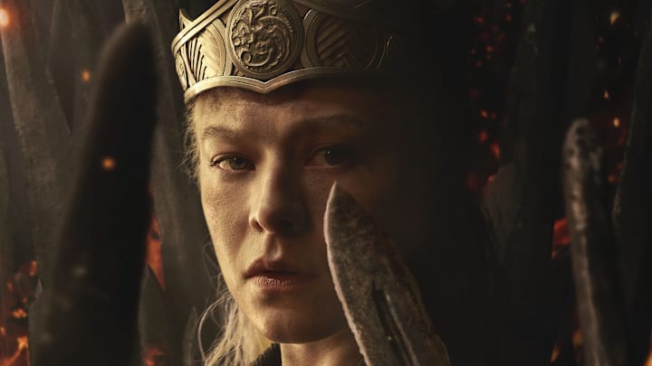 House of the Dragon season 3 poster. Emma D’Arcy as Rhaenyra Targaryen.