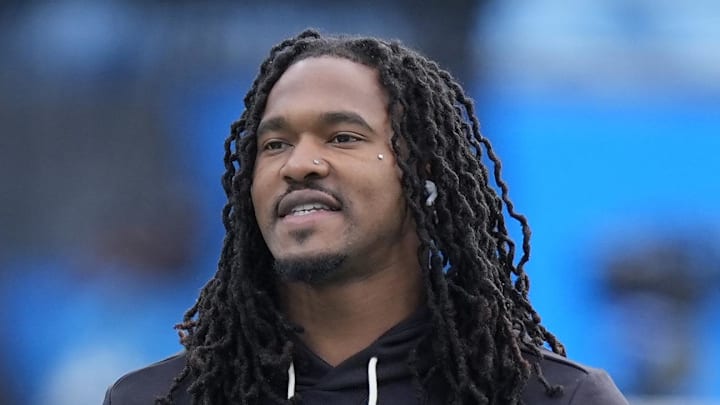 Carolina Panthers running back Rico Dowdle