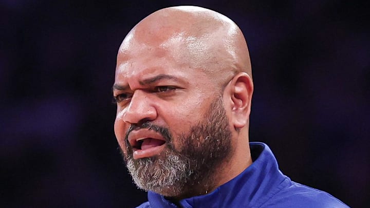 Dec 7, 2024; New York, New York, USA; Detroit Pistons head coach JB Bickerstaff : Vincent Carchietta-Imagn Images
