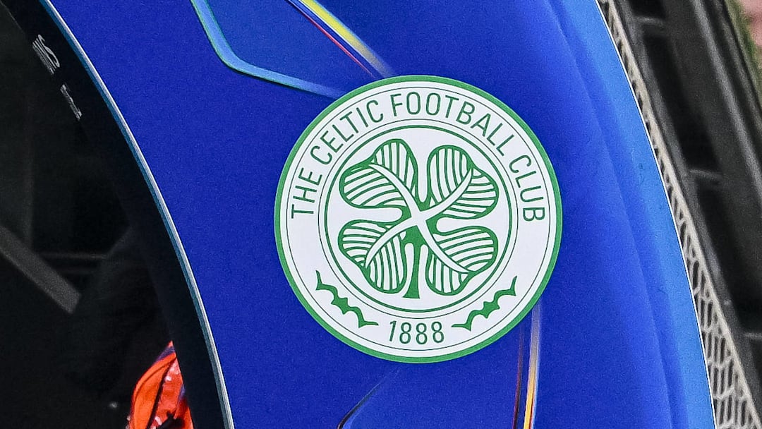 Celtic FC logo during the UEFA Champions League 2024 25 League Knockout Play off Second Leg match between FC Bayern München and Celtic FC at Allianz Arena on February 18, 2025 in Munich, Germany Photo by Harry Langer DeFodi Images Defodi 541 FCBCEL0250218 400 Defodi-541