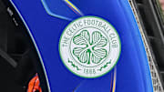 Celtic FC logo during the UEFA Champions League 2024 25 League Knockout Play off Second Leg match between FC Bayern München and Celtic FC at Allianz Arena on February 18, 2025 in Munich, Germany Photo by Harry Langer DeFodi Images Defodi 541 FCBCEL0250218 400 Defodi-541