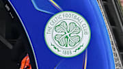 Celtic FC logo during the UEFA Champions League 2024 25 League Knockout Play off Second Leg match between FC Bayern München and Celtic FC at Allianz Arena on February 18, 2025 in Munich, Germany Photo by Harry Langer DeFodi Images Defodi 541 FCBCEL0250218 400 Defodi-541