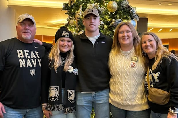 The Daily family supports Bryson at every Army football game, traveling all around the country.